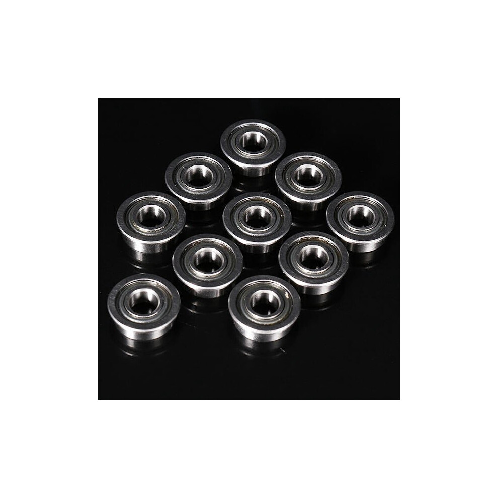 10Pcs 5X11x4mm Flange Bushing Ball Bearings Flange Size 12.5X0.8mm 3654659380685