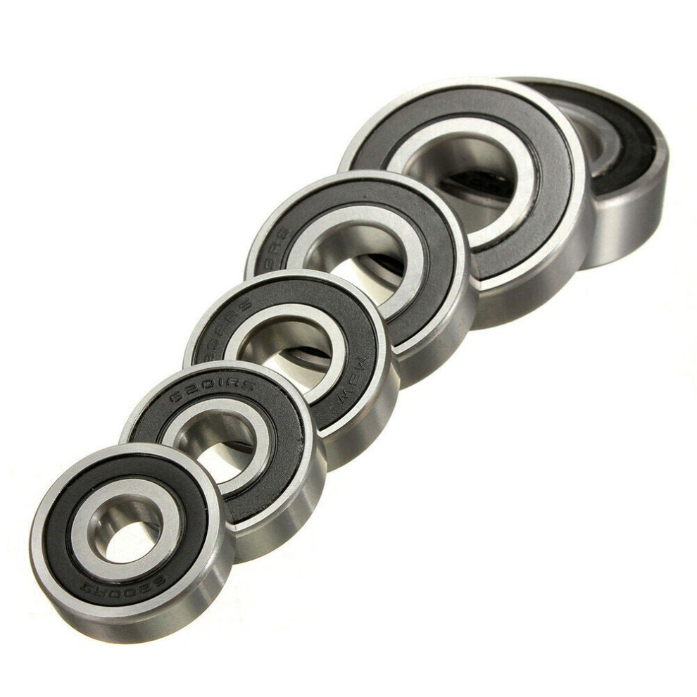 (#6202) Deep Notch Ball Bearings 6200-6205/2RS High Speed Bearing Steel