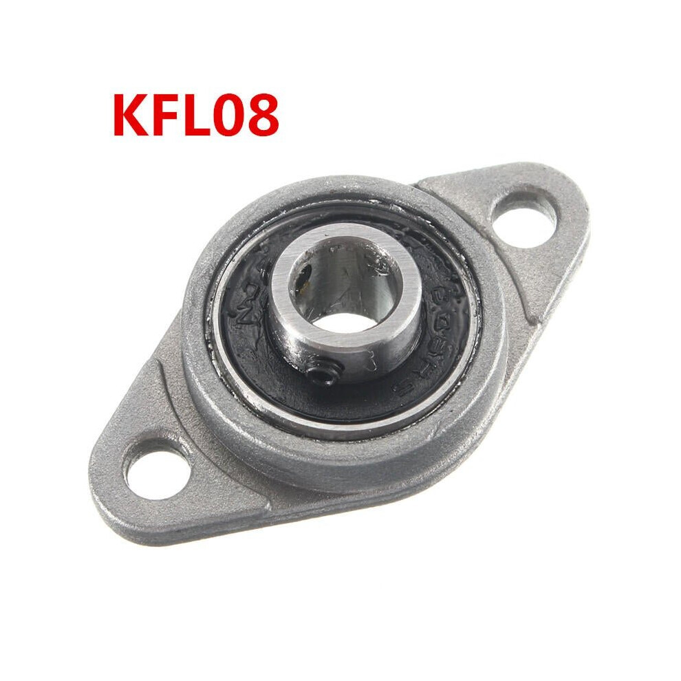 (17mm) Zinc Alloy Pillow Block Flange Ball Bearing 8/10/12/15/17mm Bore Diameter KFL Series