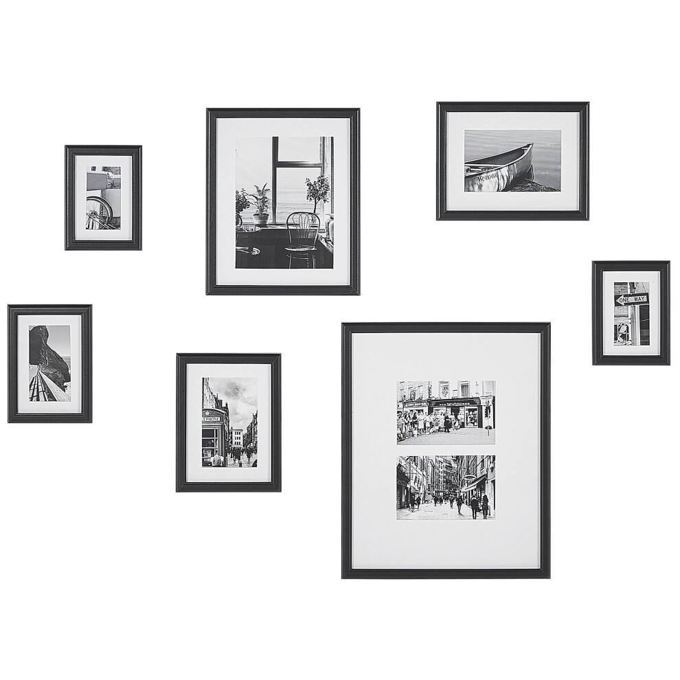 Gallery Wall Set of 7 Black ZINIARE