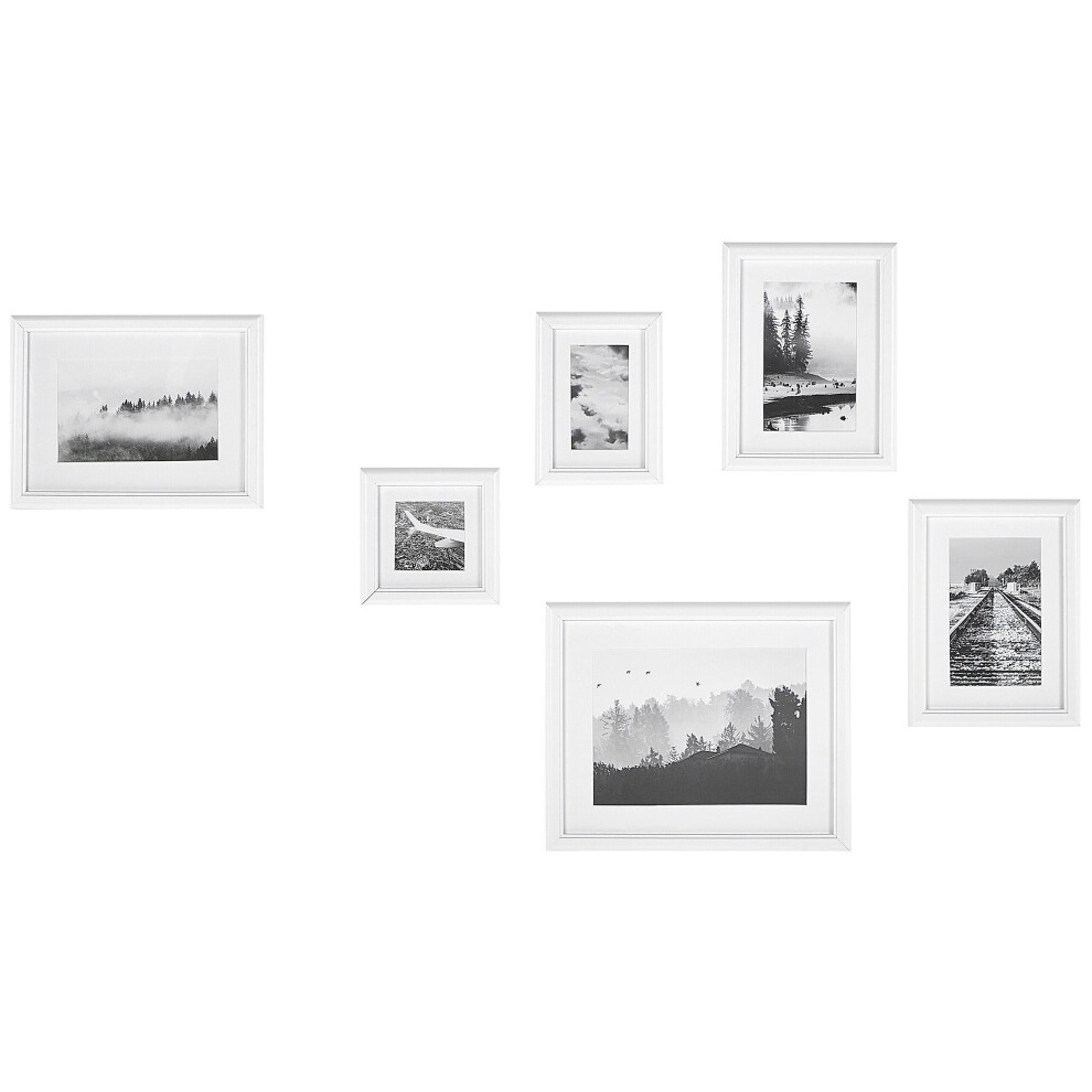 Gallery Wall Set of 6 White ZINIARE