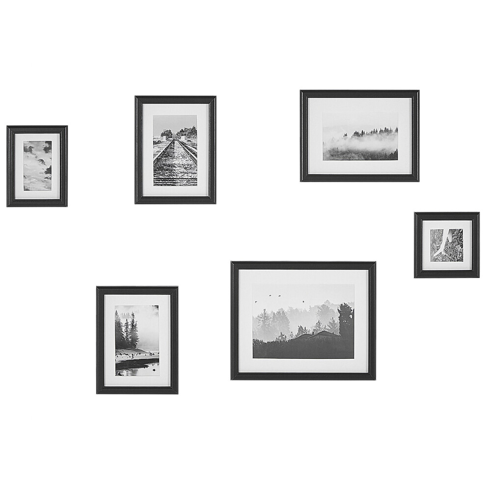 Gallery Wall Set of 6 Black ZINIARE