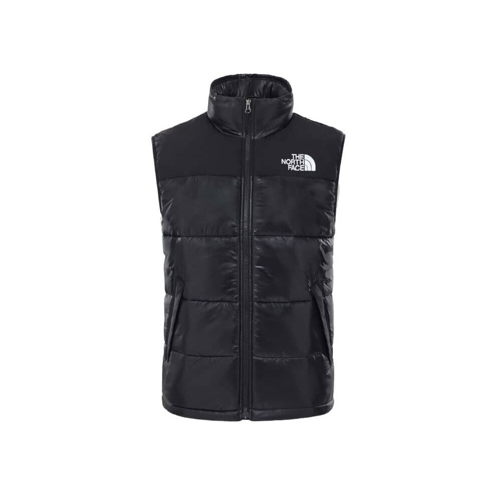 (Medium) The North Face Gilet Logo Padded Warm Winter Black