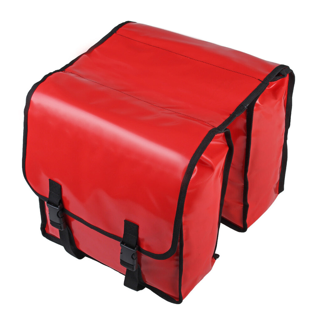 (Red) Bicycle Tail Pouch Mountain MTB Bike Saddle Rack Trunk Bags Luggage Carrier