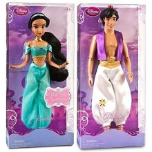 Disney Store Featuring Princess Jasmine & Prince Aladdin 12" Dolls