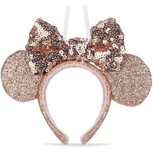 Disney Parks Minnie Mouse Briar Rose Gold Ear Headband Ornament