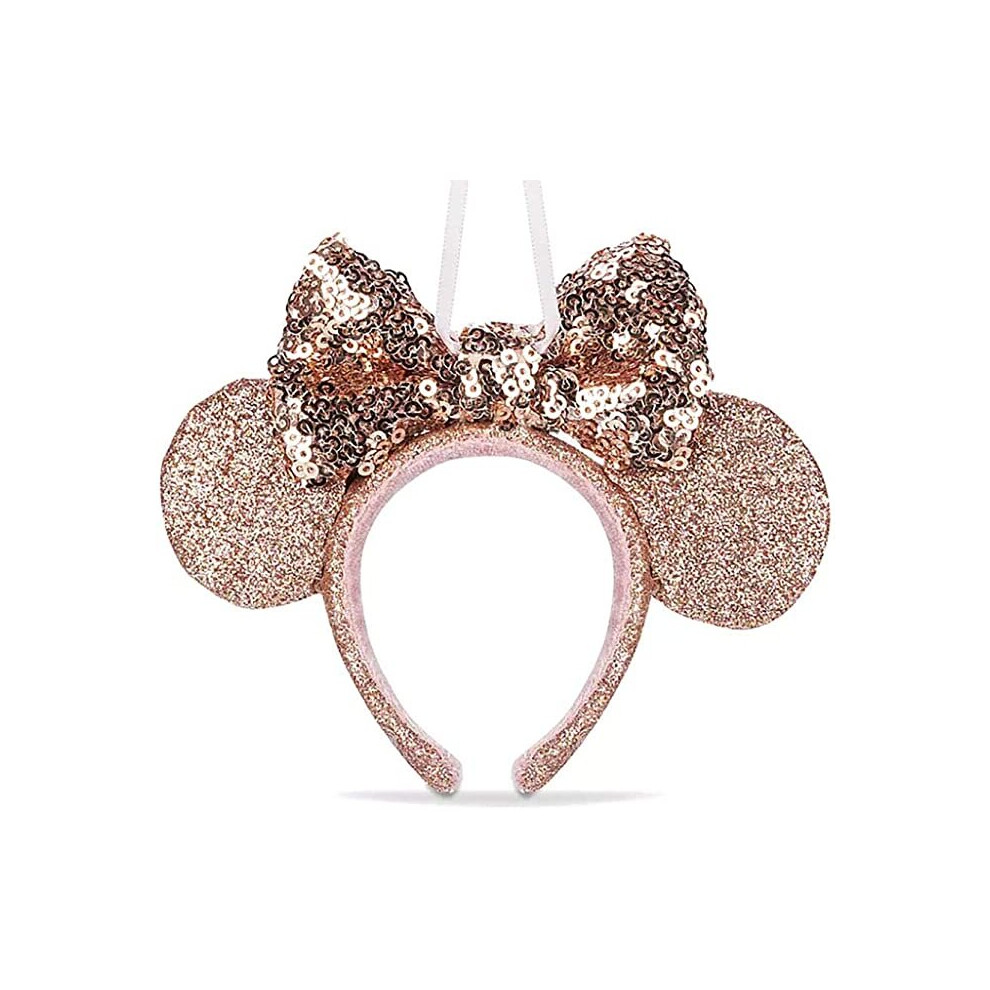 Disney Parks Minnie Mouse Briar Rose Gold Ear Headband Ornament