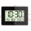 Radio Controlled LCD Wall Mountable and Desk Clock ( Black  ) 3