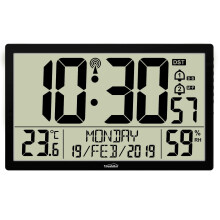 Youshiko Extra Large XXXL Jumbo Radio Controlled Digital Silent Wall Clock (Official UK Version)