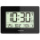 Radio Controlled LCD Wall Mountable and Desk Clock ( Black  ) 1