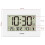Radio Controlled LCD Wall Mountable and Desk Clock ( White  ) 3