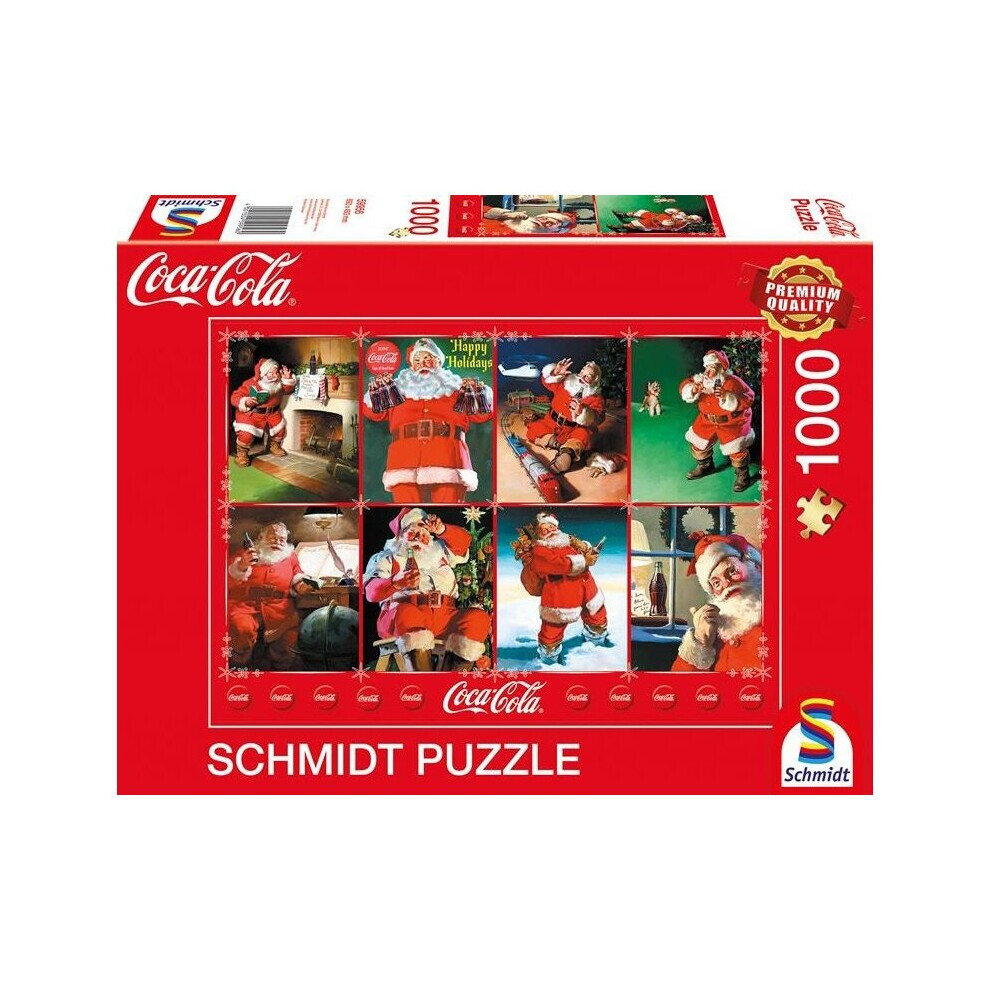 Schmidt: Coca Cola Santa Claus Happy Holidays Jigsaw Puzzle - 1000 Pieces