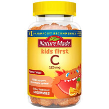 Nature Made Kids First Vitamin C Gummies 60 Count Supplement, Orange