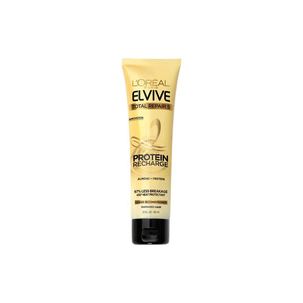 L'Oreal Paris Elvive Total Repair 5 Protein Recharge Leave-In Conditioner, 5.1 fl. oz