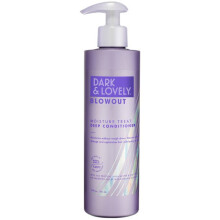 Dark and Lovely Blowout Moisture Hair Mask & Deep Treatment Conditioner with Castor Oil, For Curly Hair, All Hair Types 12 fl oz