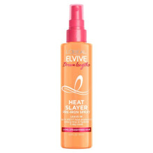 L'Oréal, Elvive, Drømme længder, Heat Slayer, Præ-iron spray, Længde, rettet hår, 4,4 fl oz (130 ml)
