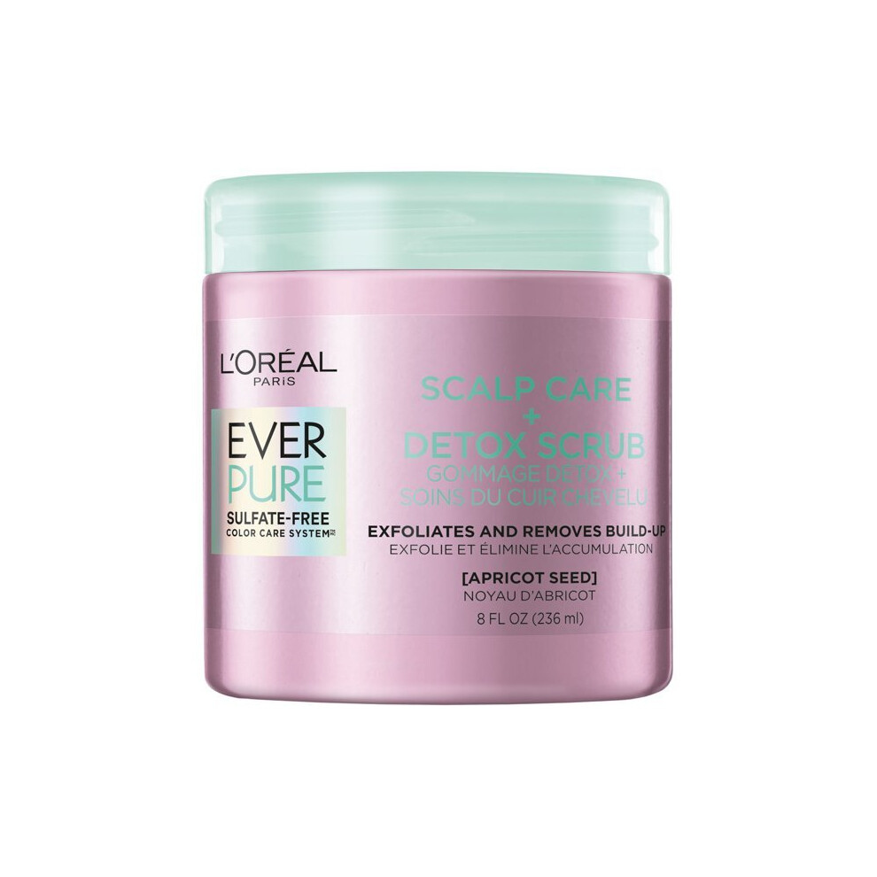 L'Oreal Paris EverPure Scalp Care + Detox Scrub, Sulfate Free, 8 fl. oz