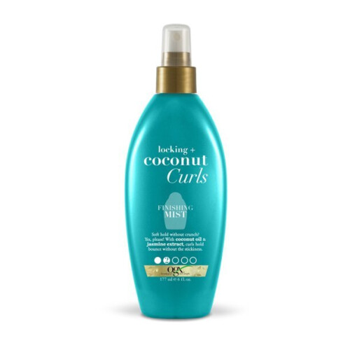 OGX Locking + Coconut Curls Spray Finalizador, 6 Fl Oz