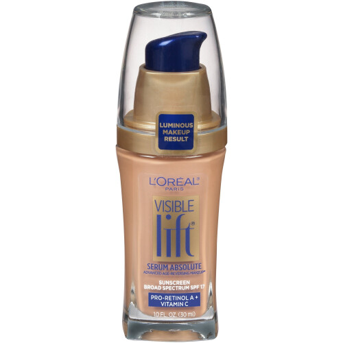 L’Oréal Paris L'Oreal Paris Visible Lift Serum Absolute Lightweight Foundation, Natural Buff, 1 fl oz