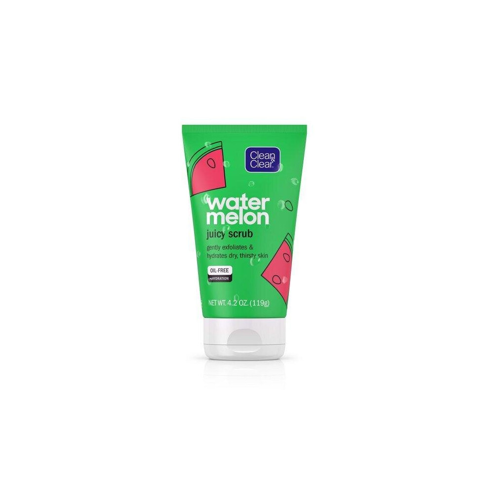 Clean & Clear Exfoliating Watermelon Scrub & Facial Cleanser, 4.2 Oz