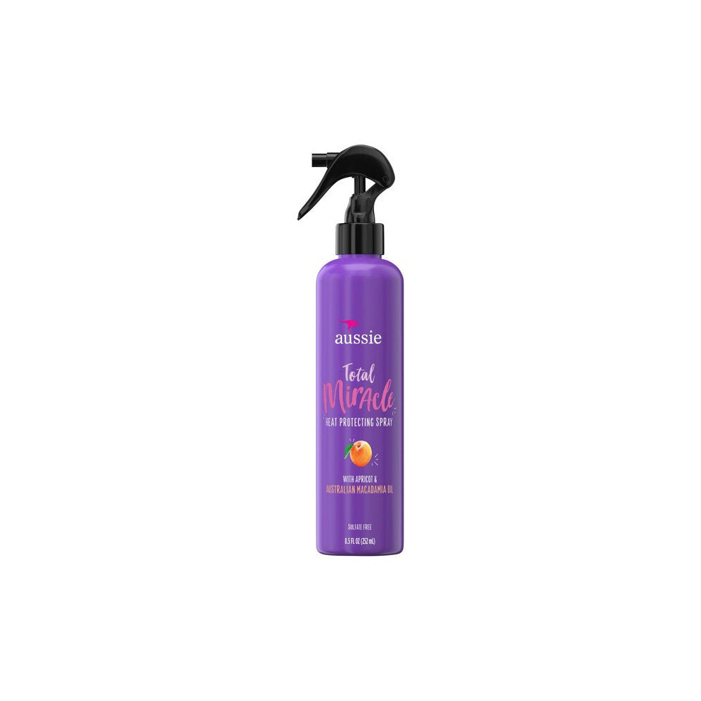 Heat Protection Spray - Aussie Total Miracle Heat Protecting Spray with Apricot 8.5 fl oz