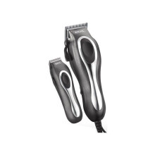 Wahl Deluxe Chrome Pro Complete Men's Haircut Trimmer Kit with Storage Case, Black