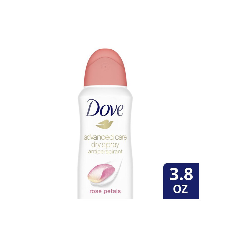 Dove Advanced Care Dry Spray Antiperspirant Deodorant Rose Petals, 3.8 Oz.