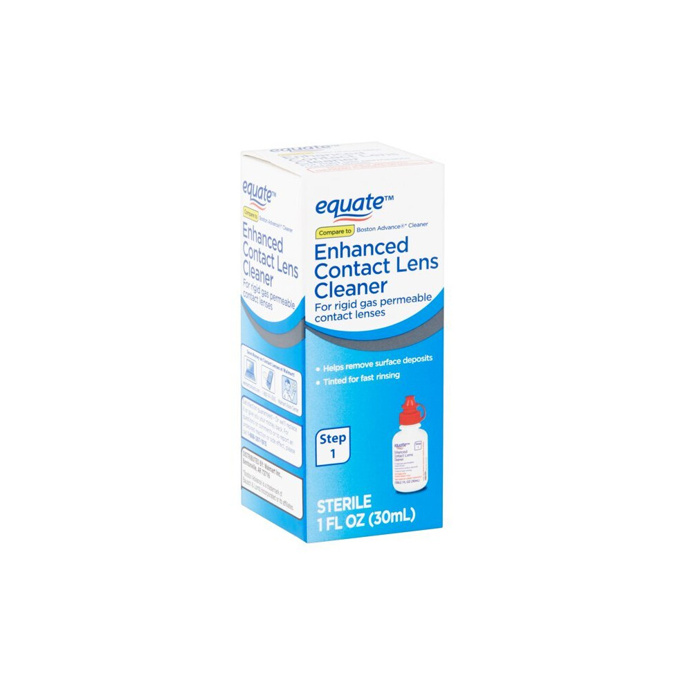 Equate Enhanced Contact Lens Cleaner, Step 1, 1 Fl. Oz.