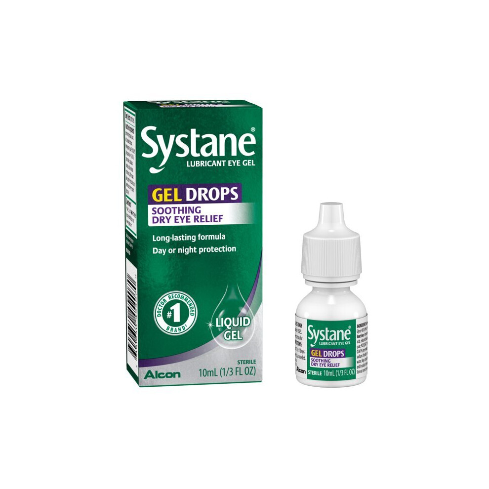 Systane Dry Eye Care Lubricant Eye Gel Drops, 10 ml