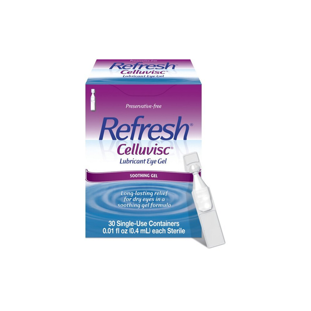 Refresh Celluvisc Lubricating Eye Gel, 0.01 fl oz, 30 Ct