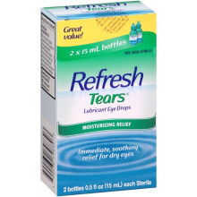 Refresh Lubricant Eye Drops Value Size Refresh Tears, 0.5 Oz. Bottles, 2 Pk