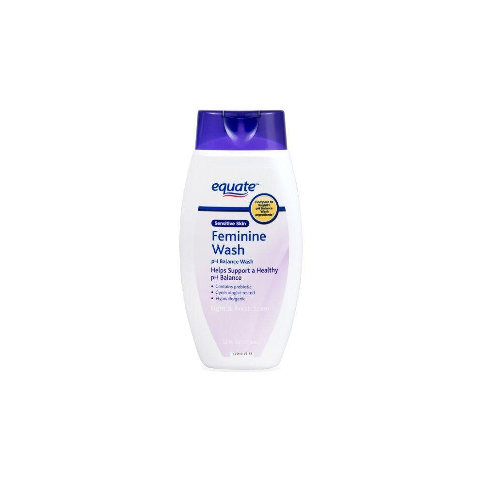 Equate Light & Fresh Scent Feminine Wash, 12 Fl Oz