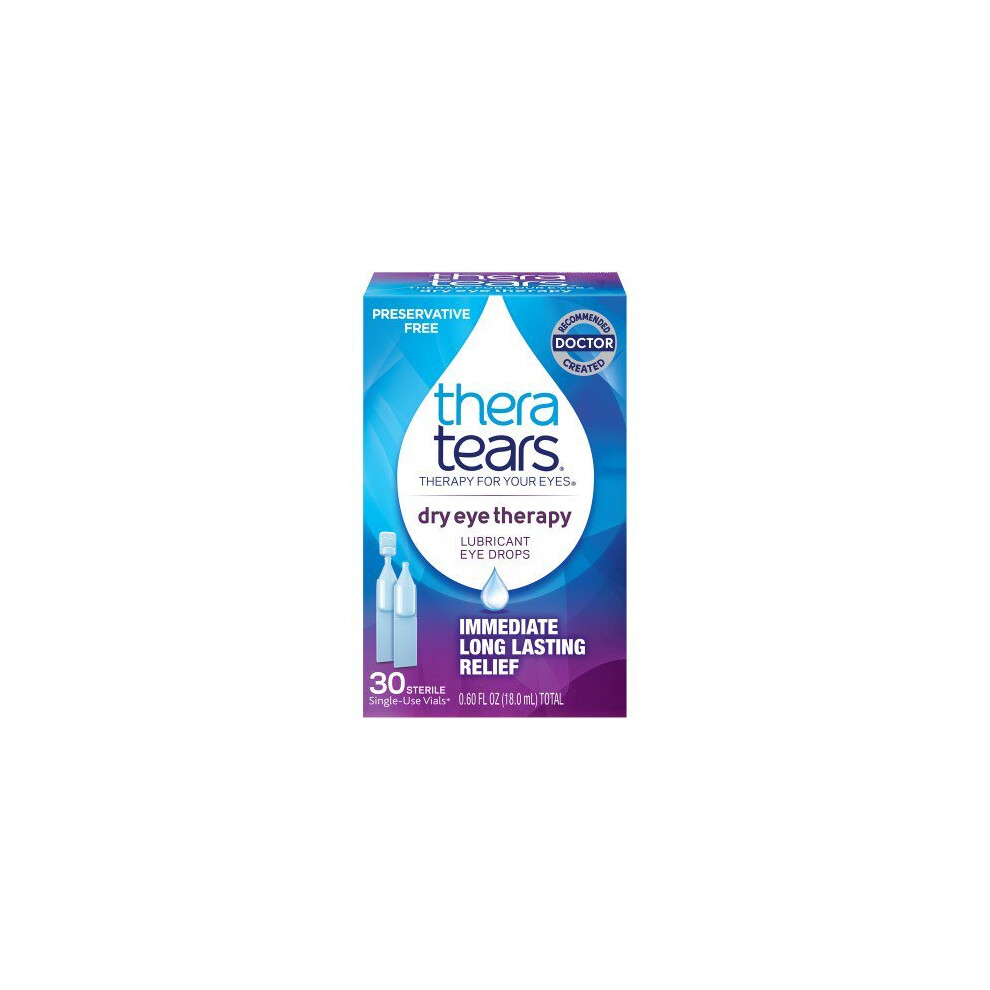 TheraTears Dry Eye Therapy Lubricant Eye Drops Preservative Free 30 Ct