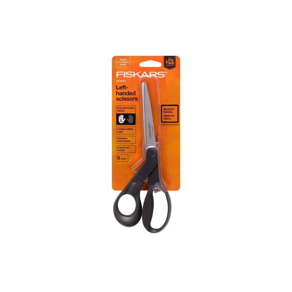Fiskars 8 Inch Left Fashion Scissor, 1 Piece, Color Received Varies