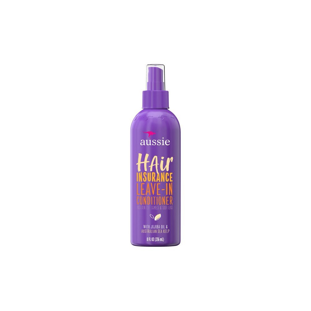 Aussie Hair Insurance Leave-In Conditioner W/ Jojoba & Sea Kelp, 8.0 Fl Oz