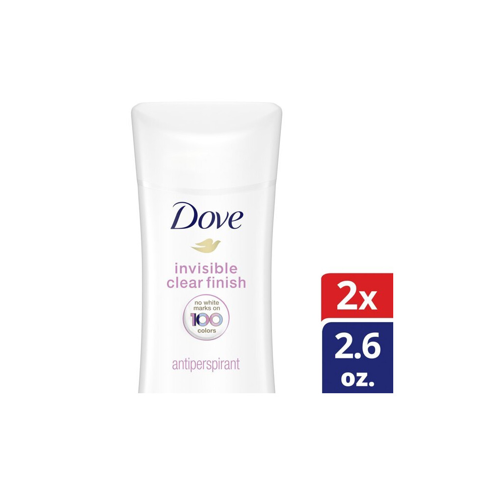 Dove Advanced Care Invisible Antiperspirant Deodorant Clear Finish Twin 2.6 Oz. 2 Pk