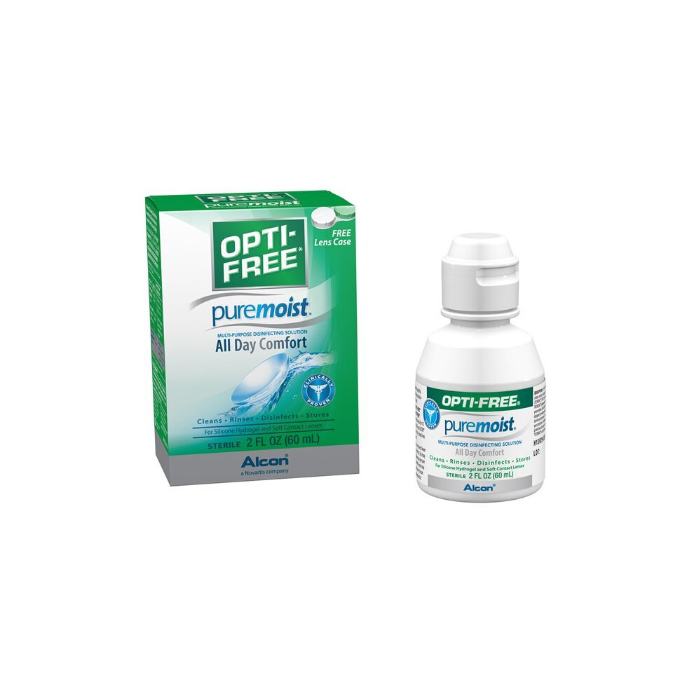 Opti-Free Puremoist Multipurpose Contact Lens Disinfecting Solution, 2 Fl. Oz.