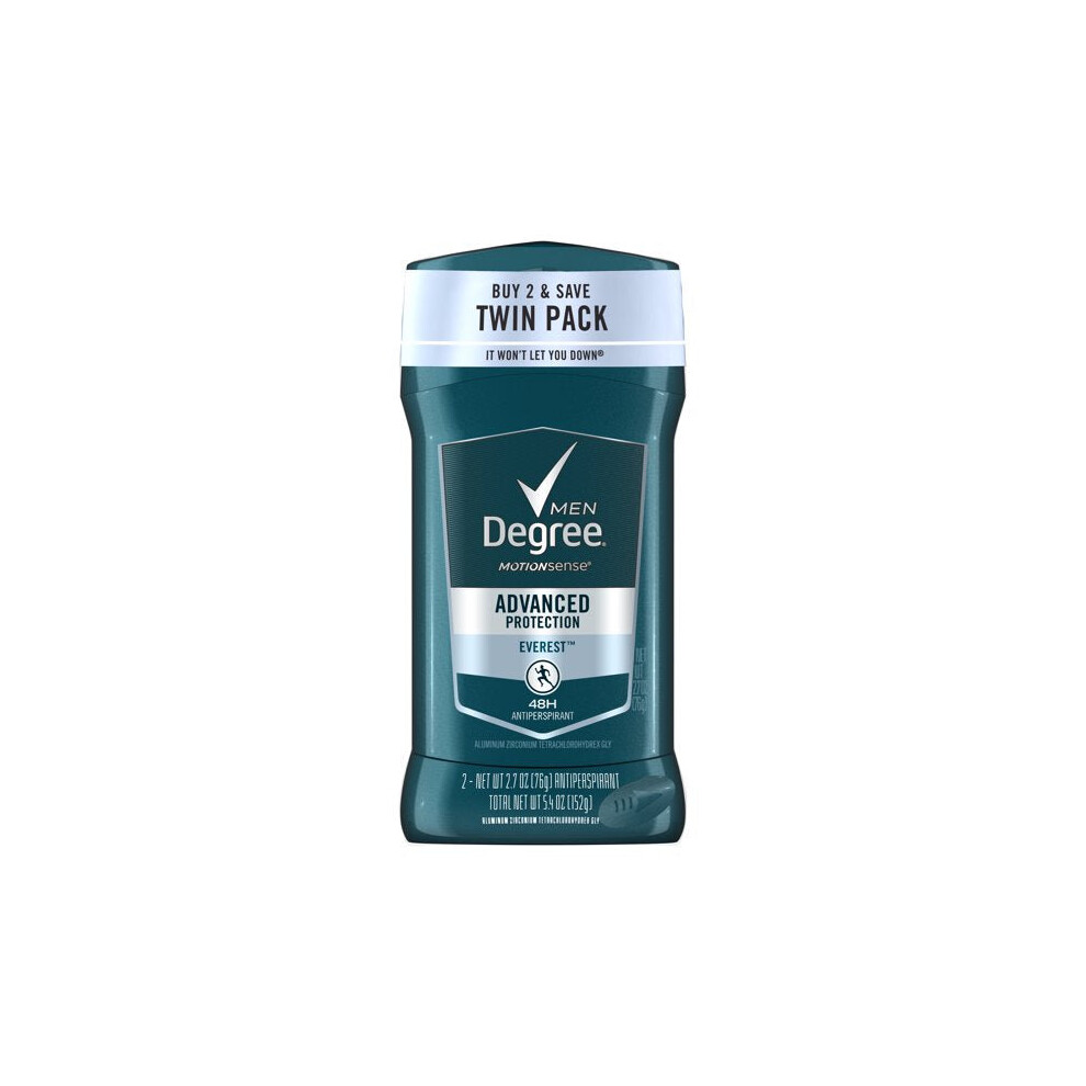 Degree Men Advanced Protection Everest Antiperspirant Deodorant, 2.7 Oz., 2-Pack