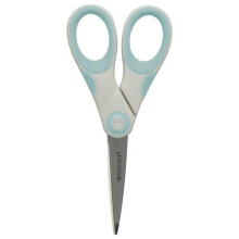 Westcott Carbo Titanium, Non-Stick Scissors, 5", for Craft, White/Blue, 1-Count
