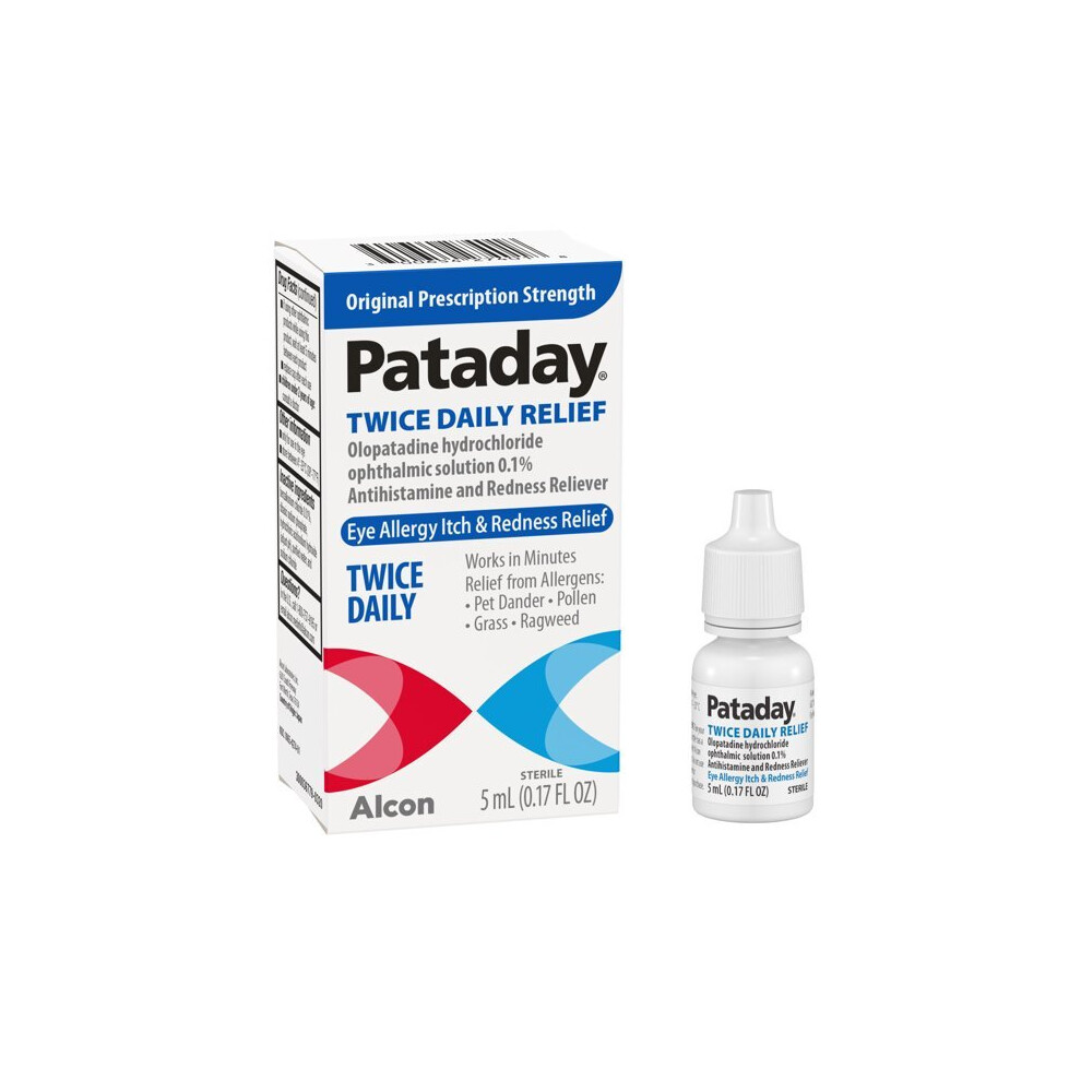 Pataday Twice Daily Eye Care Allergy Relief Eye Drops, 5 Ml