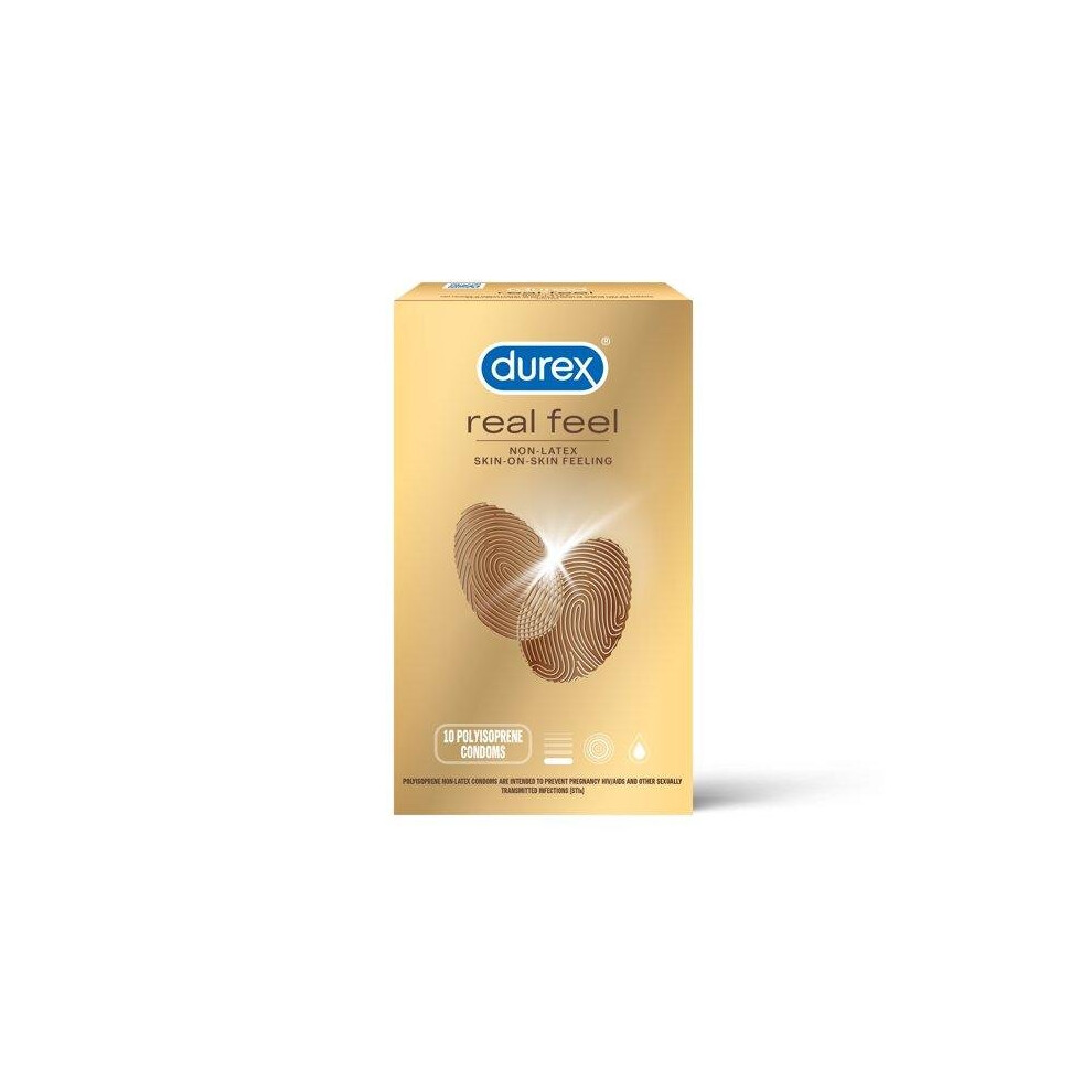 Durex Real Feel Avanti Bare Polyisoprene Non-Latex Condoms, 10 Count