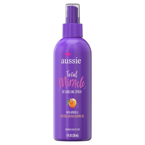 Aussie Aussie Total Miracle Detangling Spray, Paraben Free, 8 fl oz