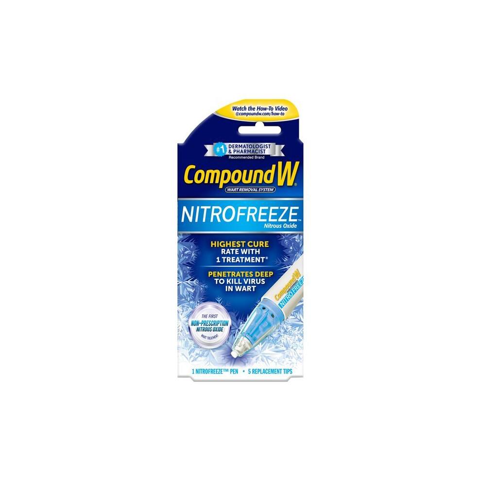 Compound W Nitro freeze Wart Remover, Maximum Freeze, 6 Applications