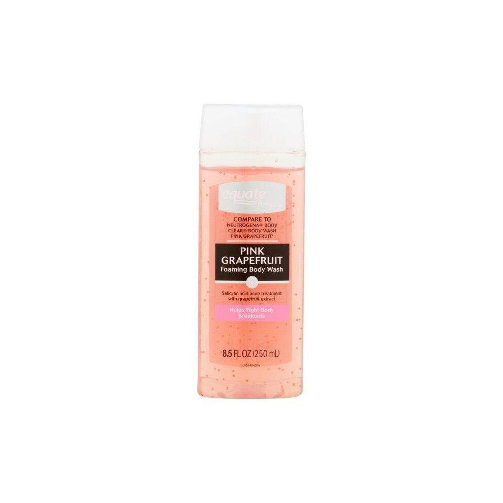 Equate Beauty Pink Grapefruit Foaming Body Wash, 8.5 Fl Oz