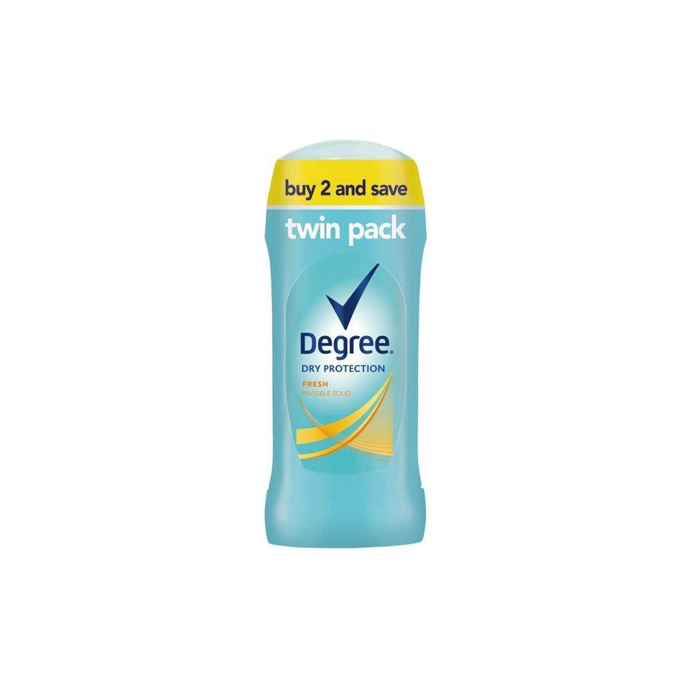 Degree Dry Protection Fresh Antiperspirant Deodorant, 2.6 Oz, Twin Pack