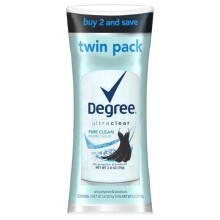Degree, UltraClear, Schwarz & Weiß, Antitranspirant Deodorant, 2er Pack, je 2,6 oz (74 g)