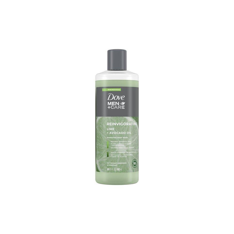 Dove Men+Care Body Wash Lime + Avocado Oil, 18 fl. Oz.