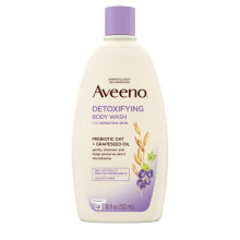 Aveeno Detoxifying Sensitive Skin Body Wash, Grapeseed Oil, 18 fl. oz