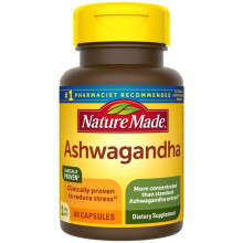 Nature Made Ashwagandha Capsules 125 mg, 60 Count