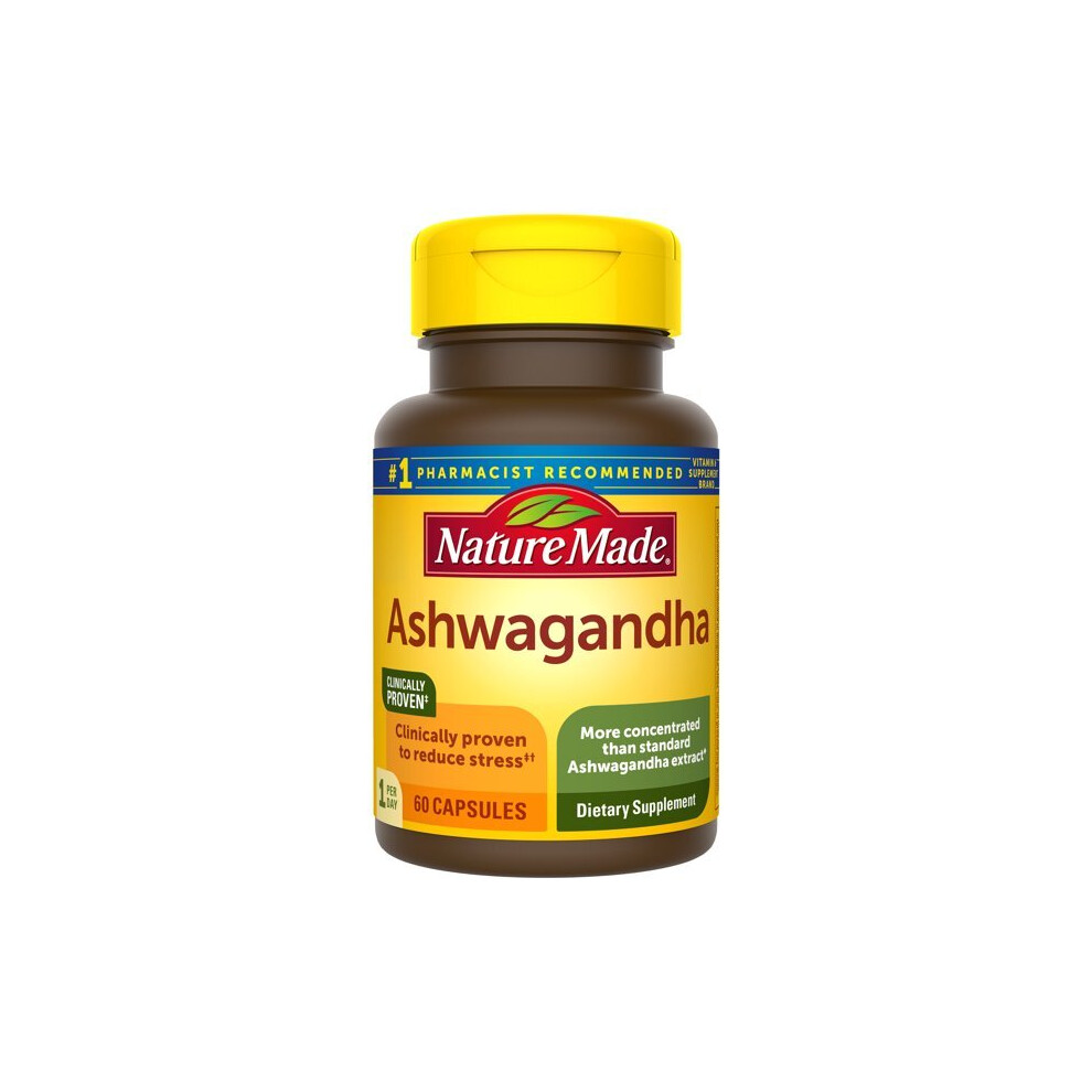 Nature Made Ashwagandha Capsules 125 Mg, 60 Count